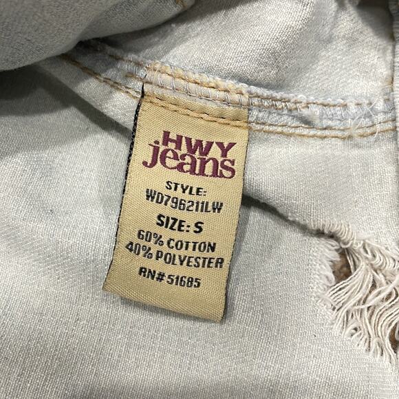 Highway Jeans Distressed Light Denim Vest Longline Cotton Blend NWOT - Picture 4 of 9